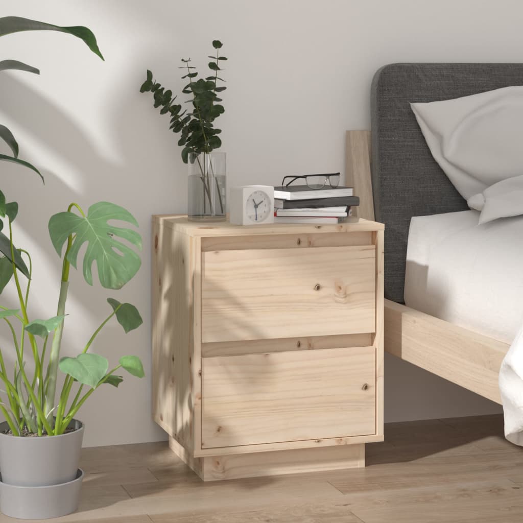Nachtkastjes 2 St 40X35X50 Cm Massief Grenenhout