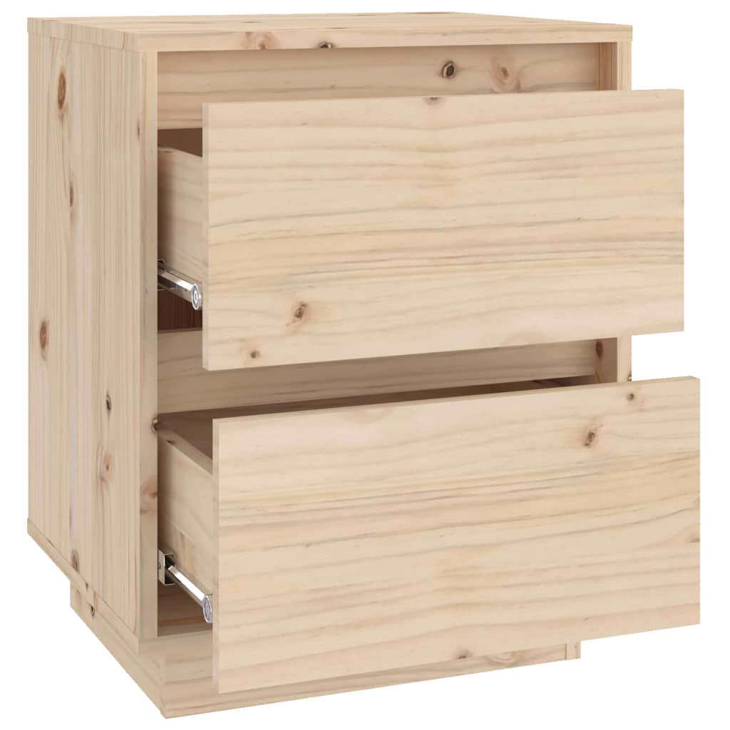 Nachtkastjes 2 St 40X35X50 Cm Massief Grenenhout