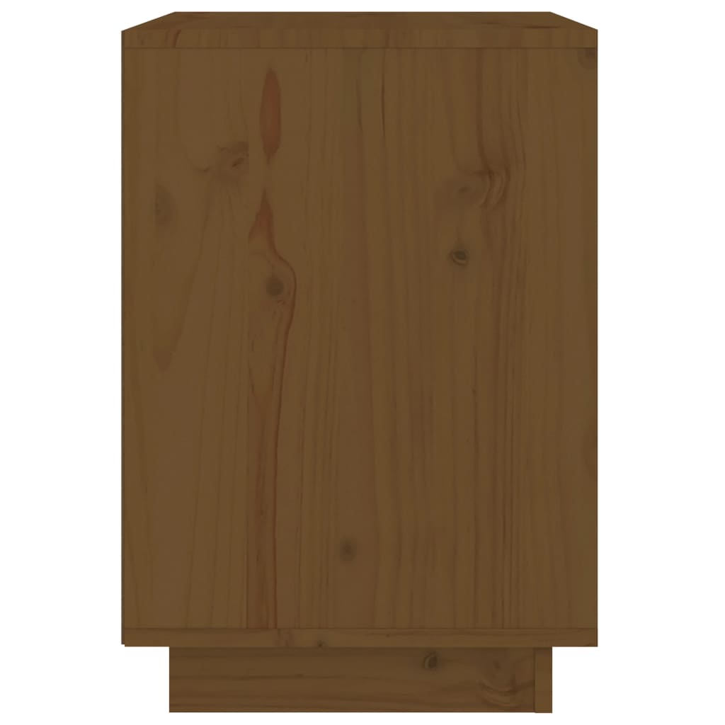 Nachtkastjes 2 St 40X35X50 Cm Massief Grenenhout Honingbruin