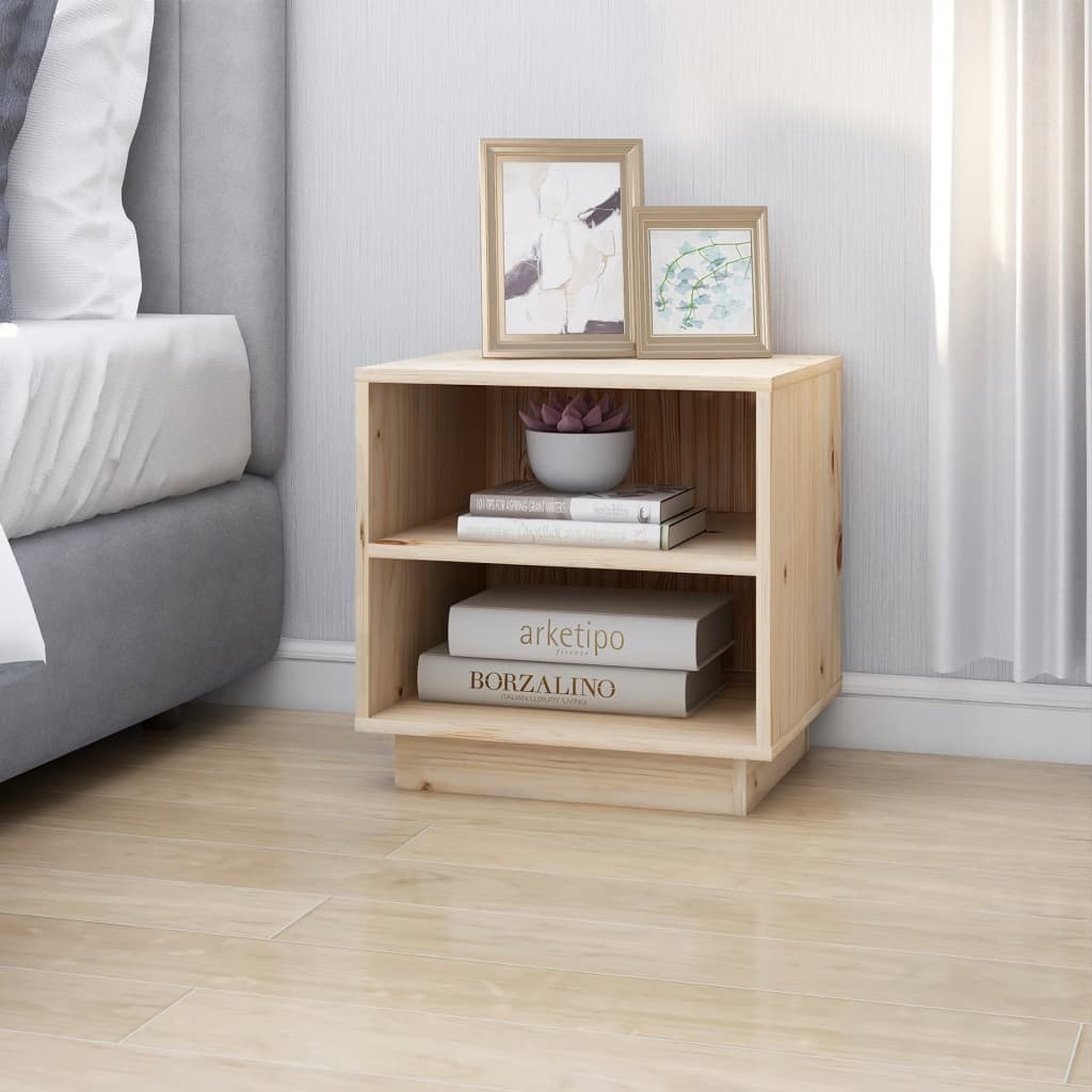 Nachtkastjes 2 St 40X34X40 Cm Massief Grenenhout
