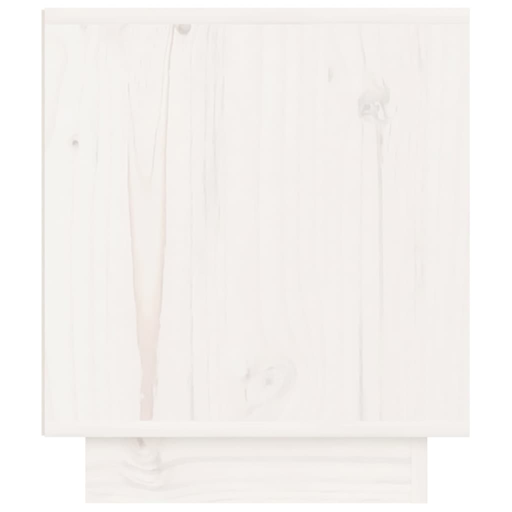Nachtkastjes 2 St 40X34X40 Cm Massief Grenenhout Wit