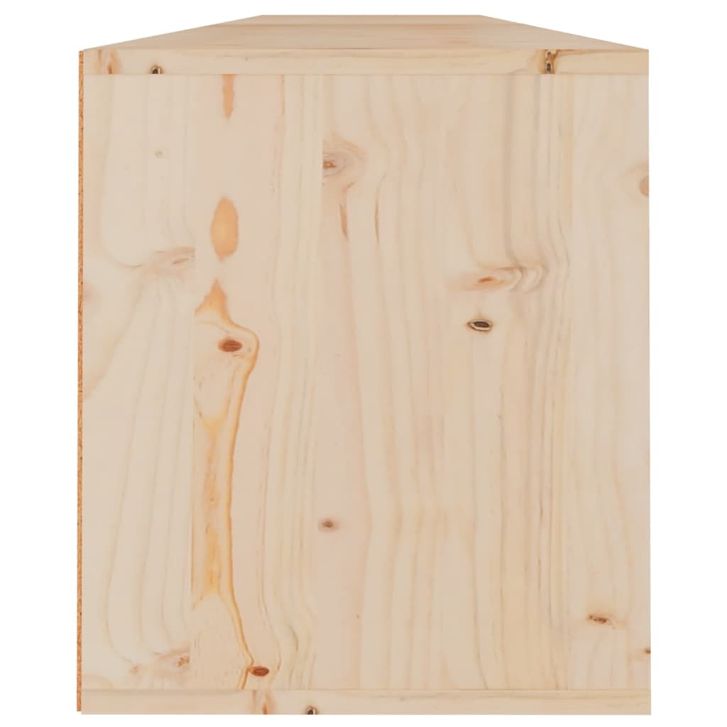 Wandkasten 2 St 100X30X35 Cm Massief Grenenhout