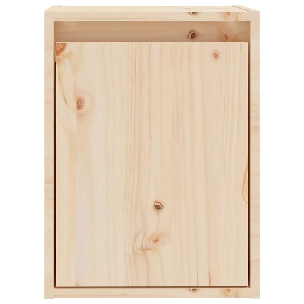 Wandkasten 2 St 30X30X40 Cm Massief Grenenhout