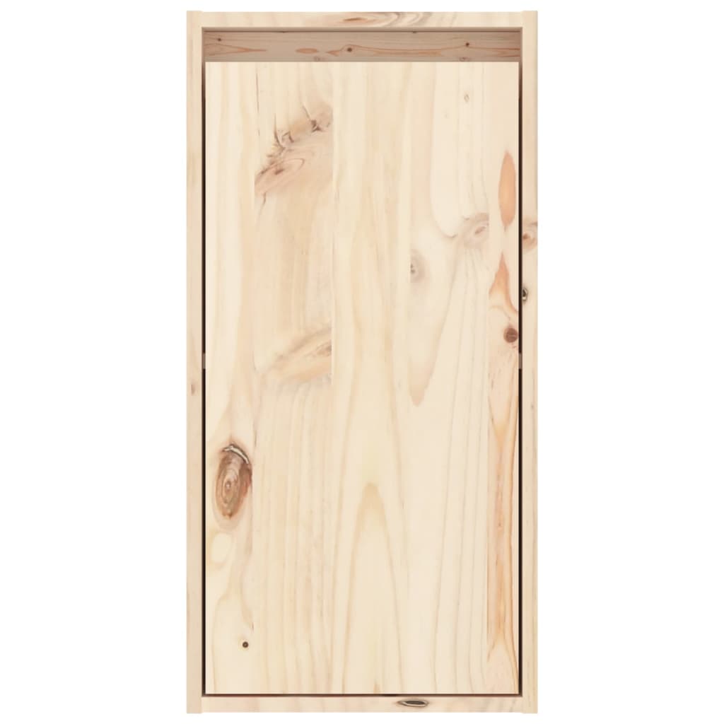 Wandkasten 2 St 30X30X60 Cm Massief Grenenhout