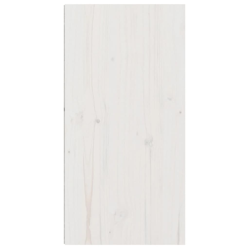 Wandkasten 2 St 30X30X60 Cm Massief Grenenhout Wit