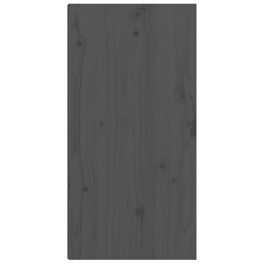 Wandkast 30X30X60 Cm Massief Grenenhout Grijs