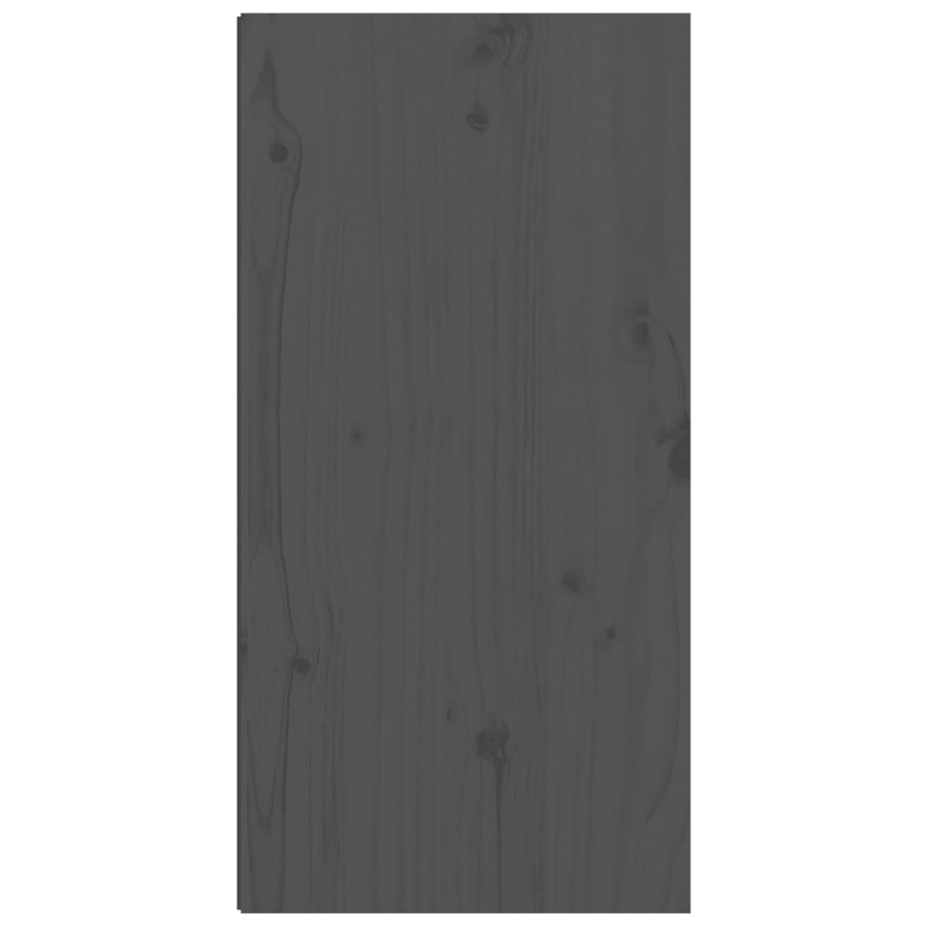 Wandkasten 2 St 30X30X60 Cm Massief Grenenhout Grijs