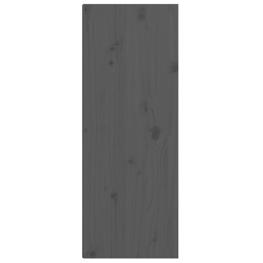 Wandkast 30X30X80 Cm Massief Grenenhout Grijs