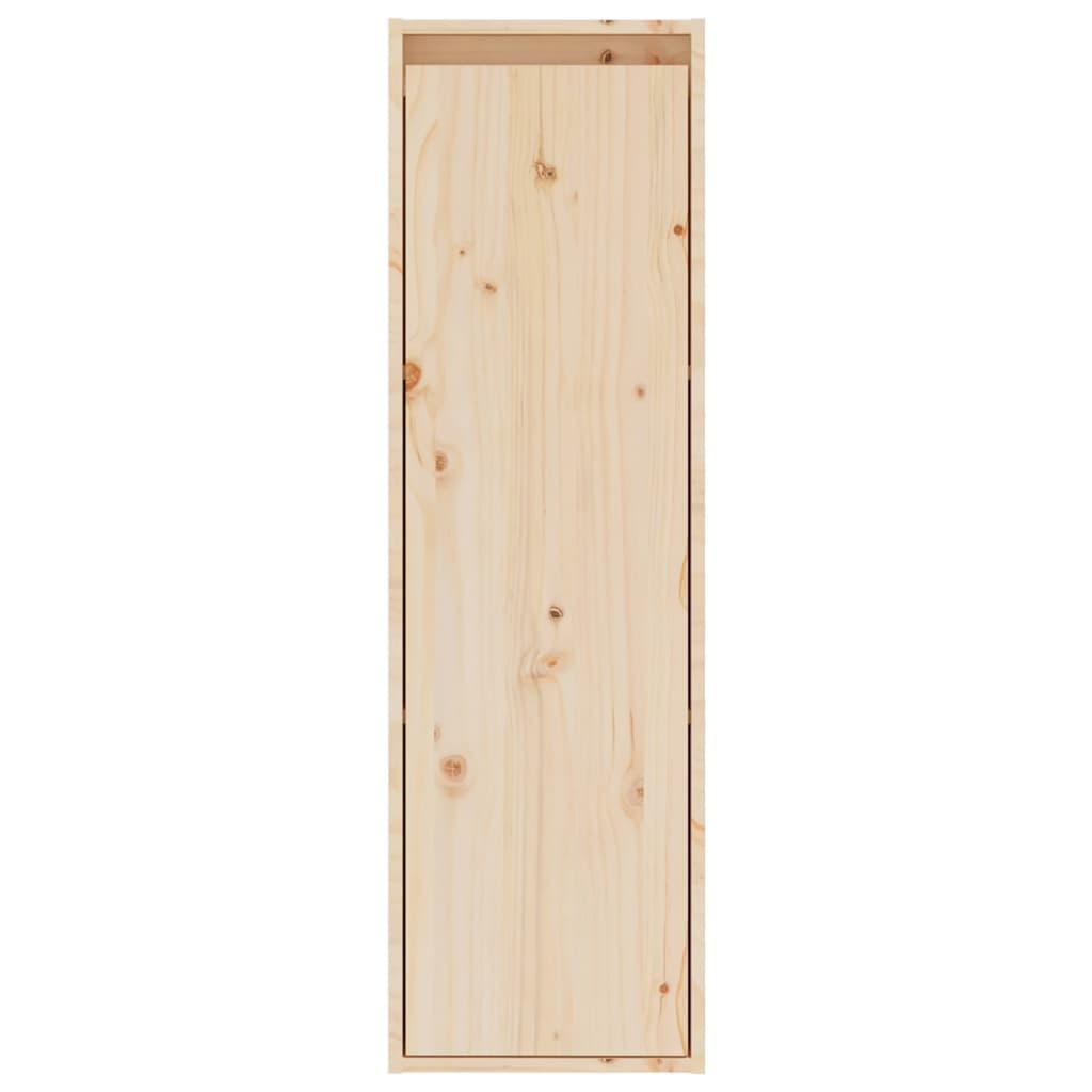 Wandkasten 2 St 30X30X100 Cm Massief Grenenhout