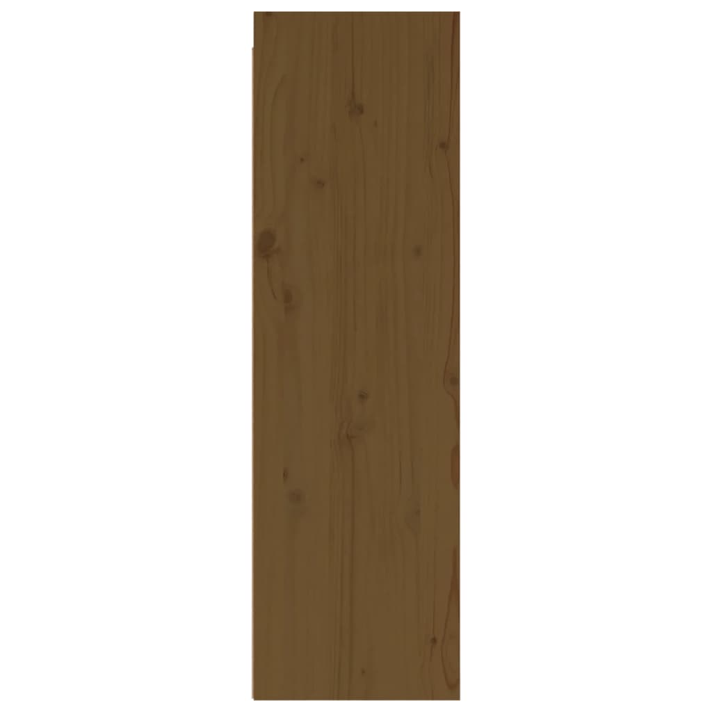 Wandkasten 2 St 30X30X100 Cm Massief Grenenhout Honingbruin