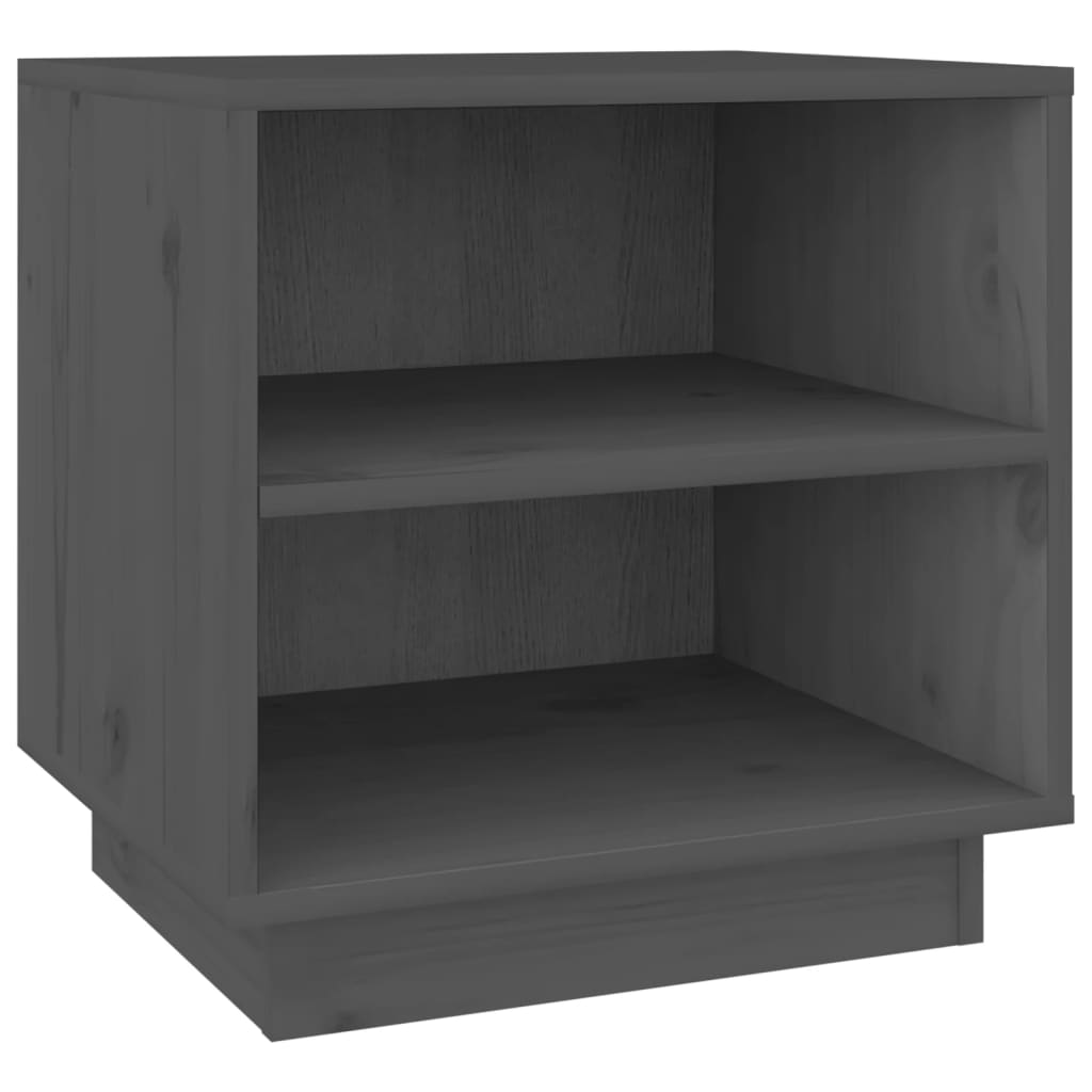 Nachtkastjes 2 St 40X34X40 Cm Massief Grenenhout Grijs