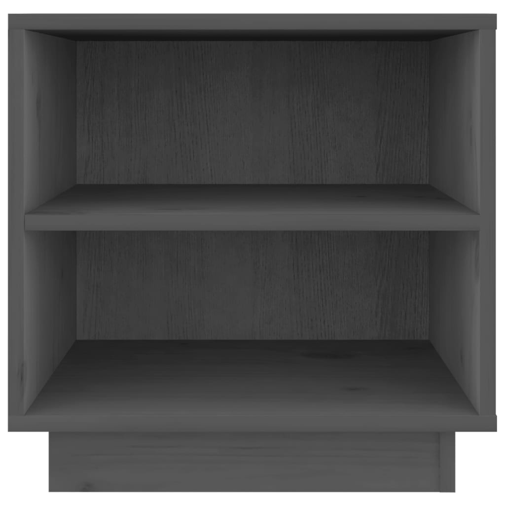 Nachtkastjes 2 St 40X34X40 Cm Massief Grenenhout Grijs