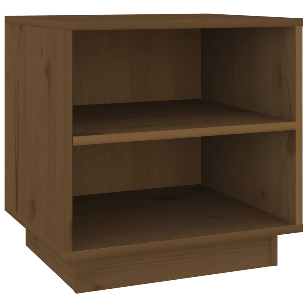 Nachtkastje 40X34X40 Cm Massief Grenenhout Honingbruin