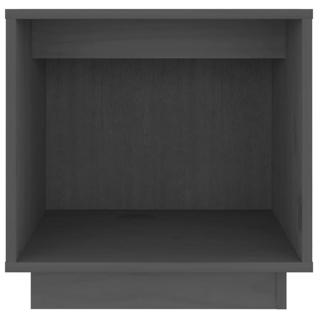 Nachtkastjes 2 St 40X30X40 Cm Massief Grenenhout Grijs
