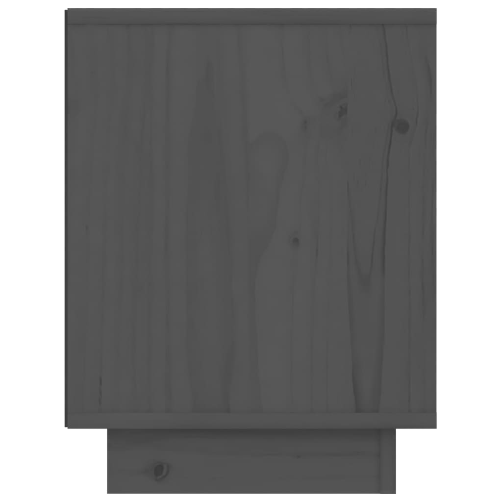 Nachtkastjes 2 St 40X30X40 Cm Massief Grenenhout Grijs