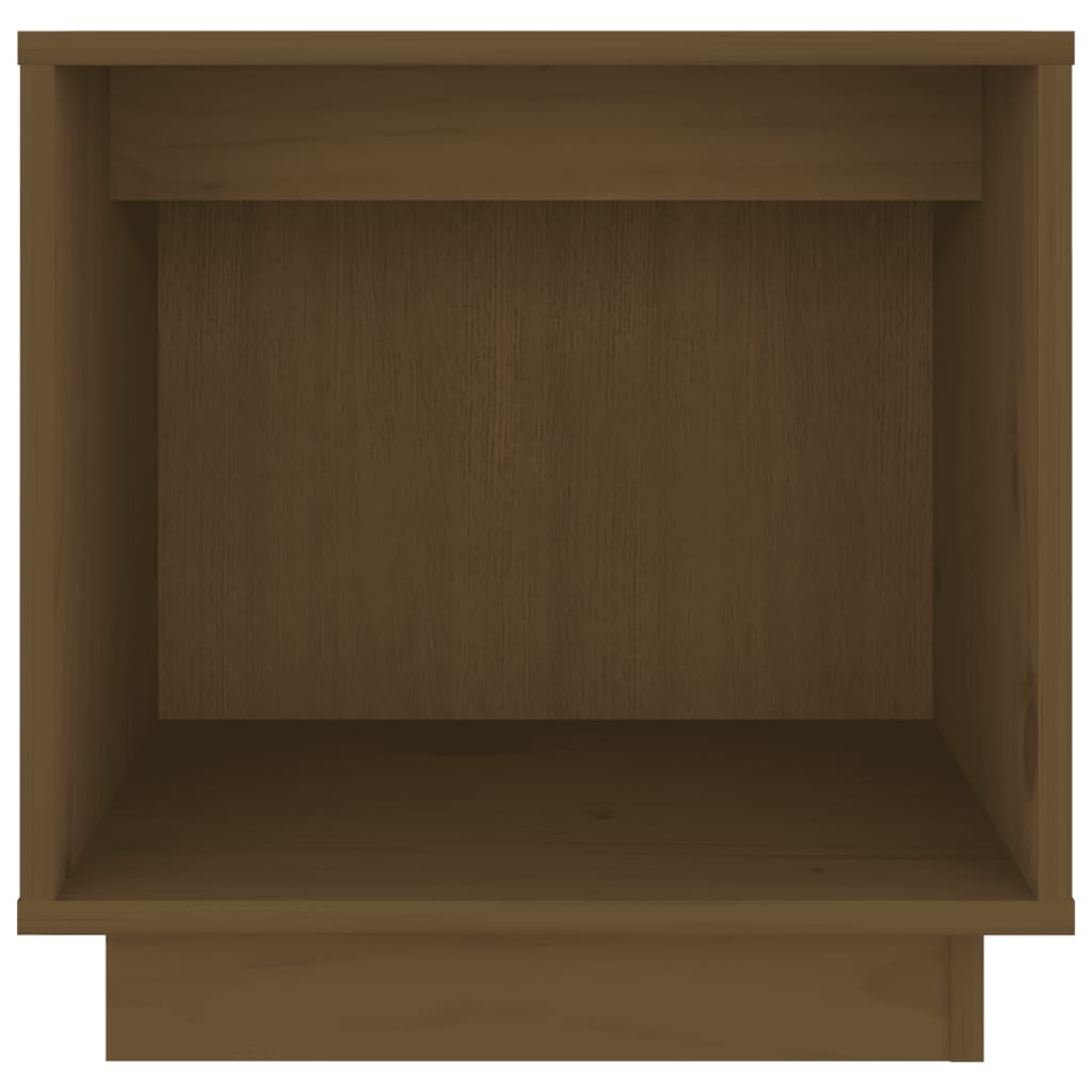 Nachtkastje 40X30X40 Cm Massief Grenenhout Honingbruin