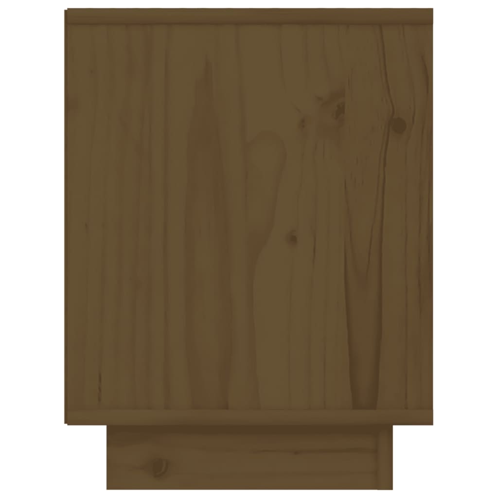 Nachtkastjes 2 St 40X30X40 Cm Massief Grenenhout Honingbruin