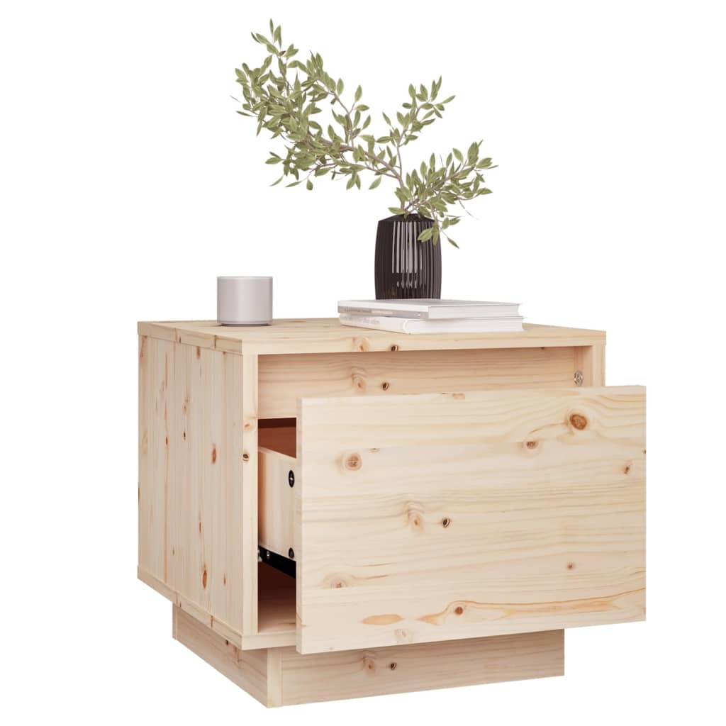 Nachtkastjes 2 St 35X34X32 Cm Massief Grenenhout