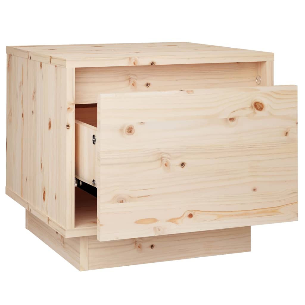 Nachtkastjes 2 St 35X34X32 Cm Massief Grenenhout