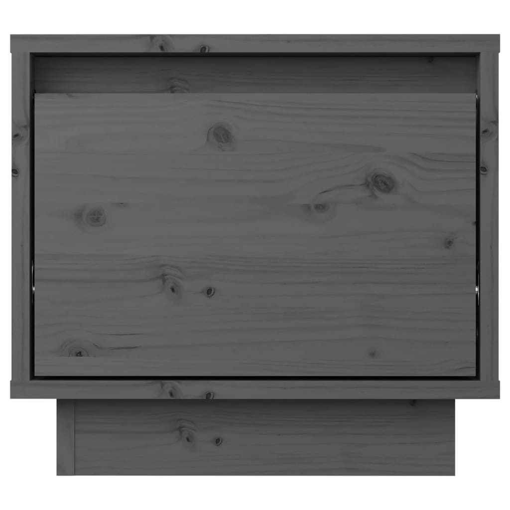 Nachtkastjes 2 St 35X34X32 Cm Massief Grenenhout Grijs