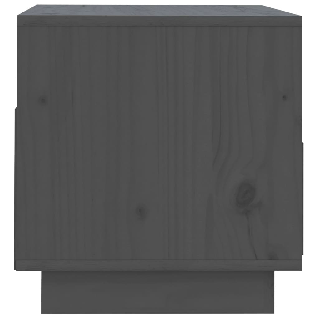 Tv-Meubel 60X35X37 Cm Massief Grenenhout Grijs