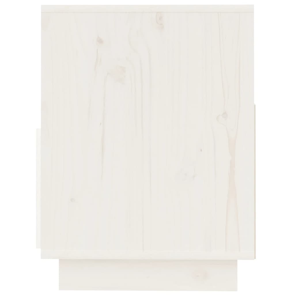 Tv-Meubel 140X37X50 Cm Massief Grenenhout Wit