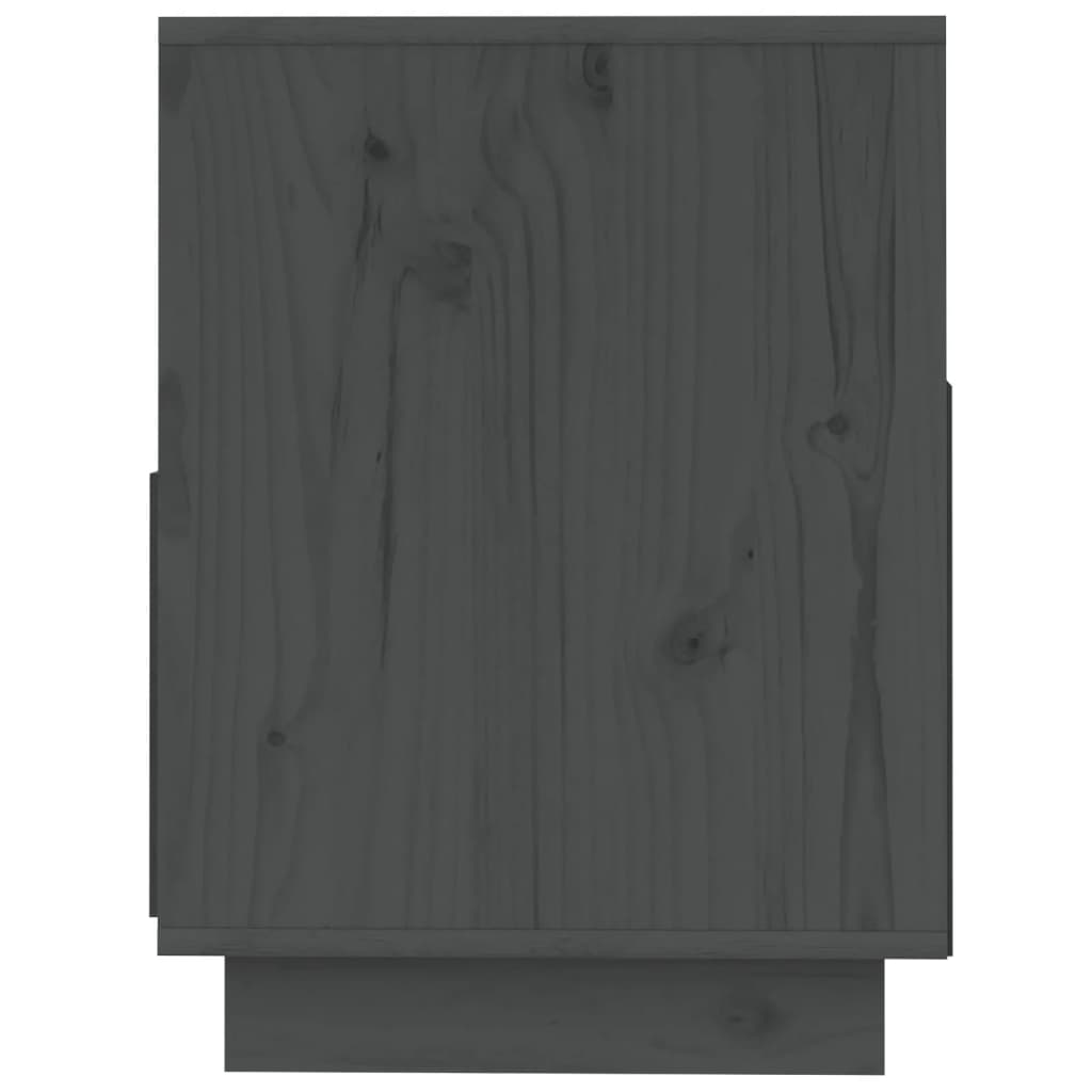 Tv-Meubel 140X37X50 Cm Massief Grenenhout Grijs