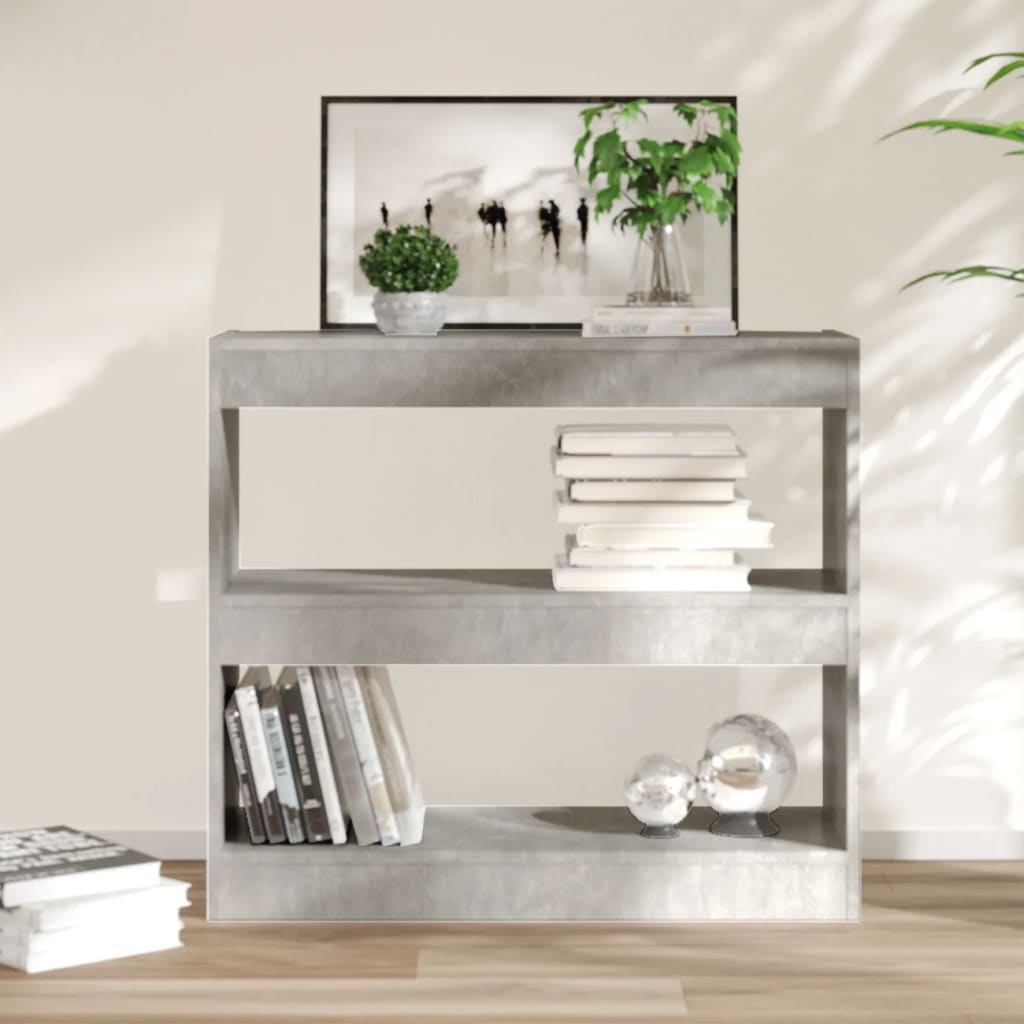 Boekenkast/Kamerscherm 80X30X72 Cm Betongrijs