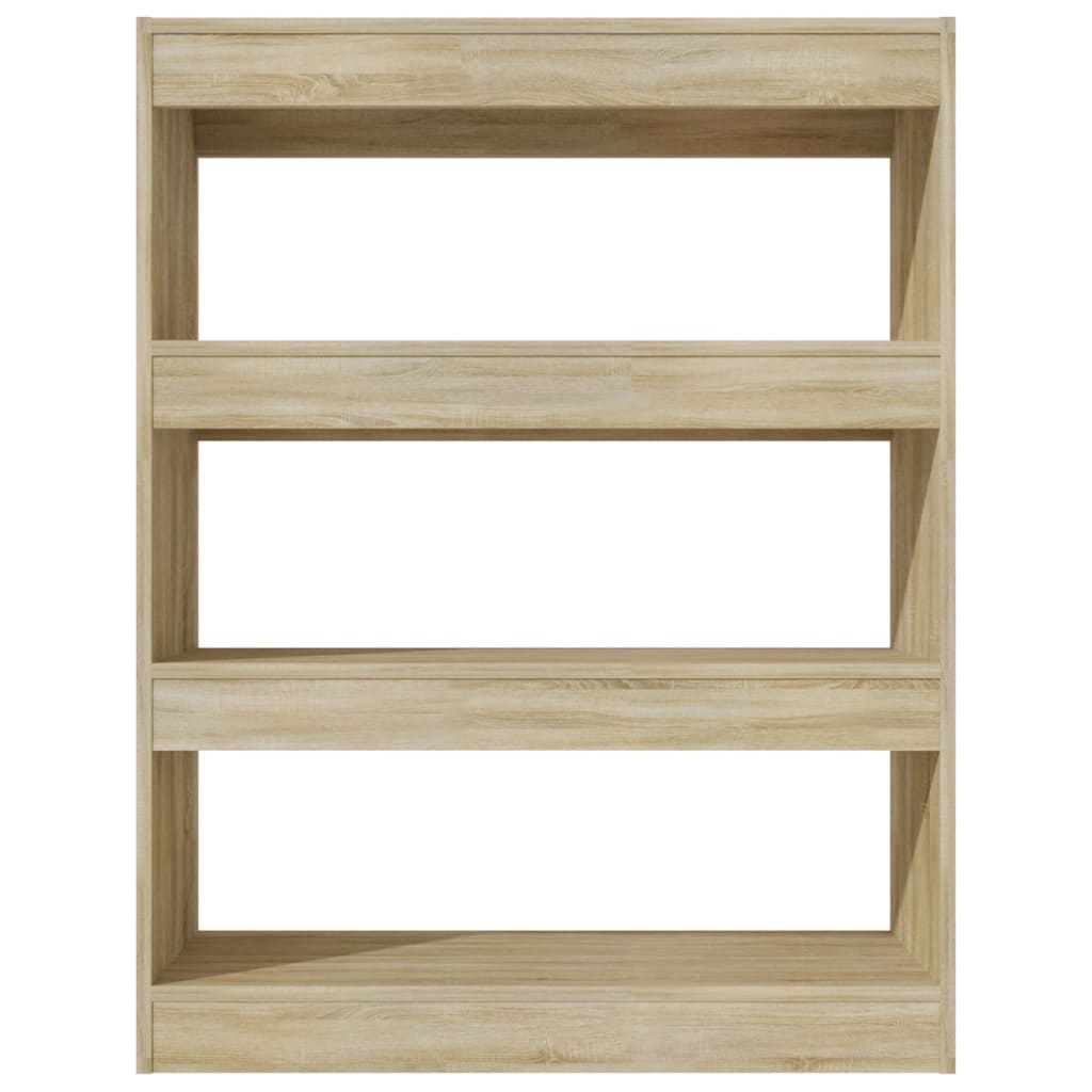 Boekenkast/Kamerscherm 80X30X103 Cm Bewerkt Hout Sonoma Eiken