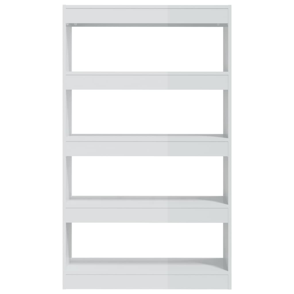 Boekenkast/Kamerscherm 80X30X135 Cm Spaanplaat Hoogglans Wit
