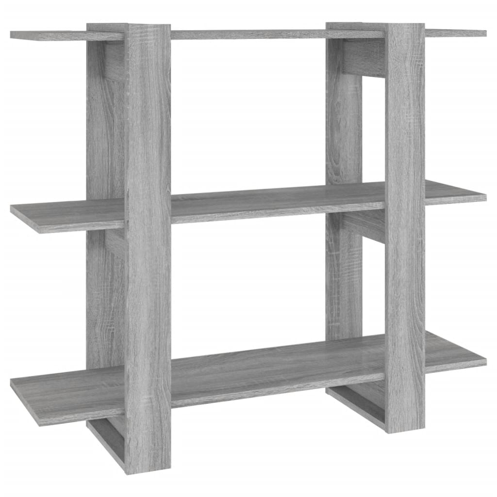 Boekenkast/Kamerscherm 100X30X87 Cm Grijs Sonoma Eikenkleurig