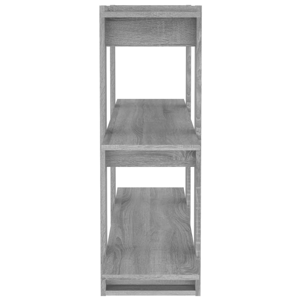 Boekenkast/Kamerscherm 100X30X87 Cm Grijs Sonoma Eikenkleurig