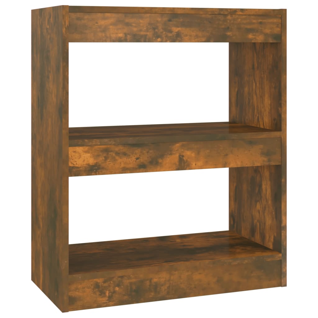 Boekenkast/Kamerscherm 60X30X72 Cm Gerookt Eikenkleurig