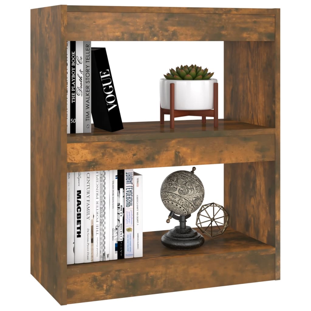 Boekenkast/Kamerscherm 60X30X72 Cm Gerookt Eikenkleurig