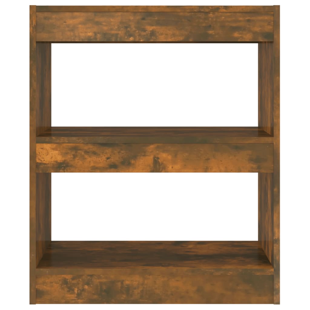 Boekenkast/Kamerscherm 60X30X72 Cm Gerookt Eikenkleurig
