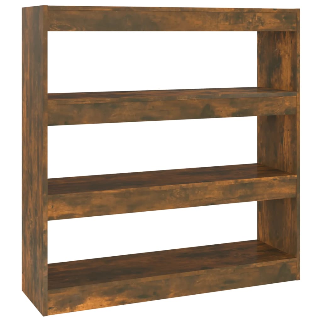 Boekenkast/Kamerscherm 100X30X103 Cm Gerookt Eikenkleurig