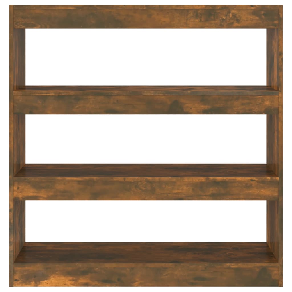 Boekenkast/Kamerscherm 100X30X103 Cm Gerookt Eikenkleurig
