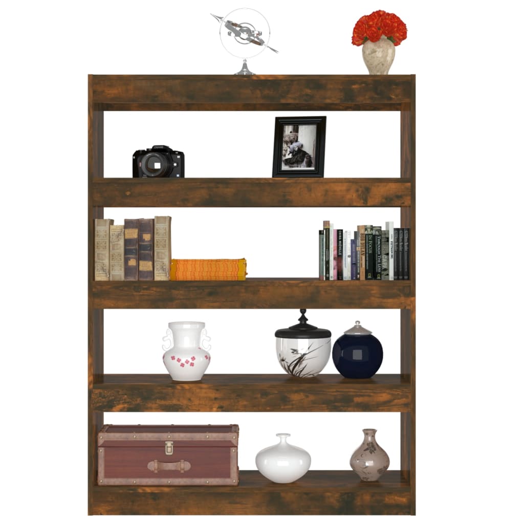 Boekenkast/Kamerscherm 100X30X135 Cm Gerookt Eikenkleurig