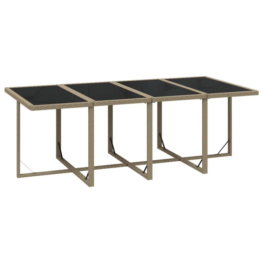 9-Delige Tuinset Met Kussens Poly Rattan Beige