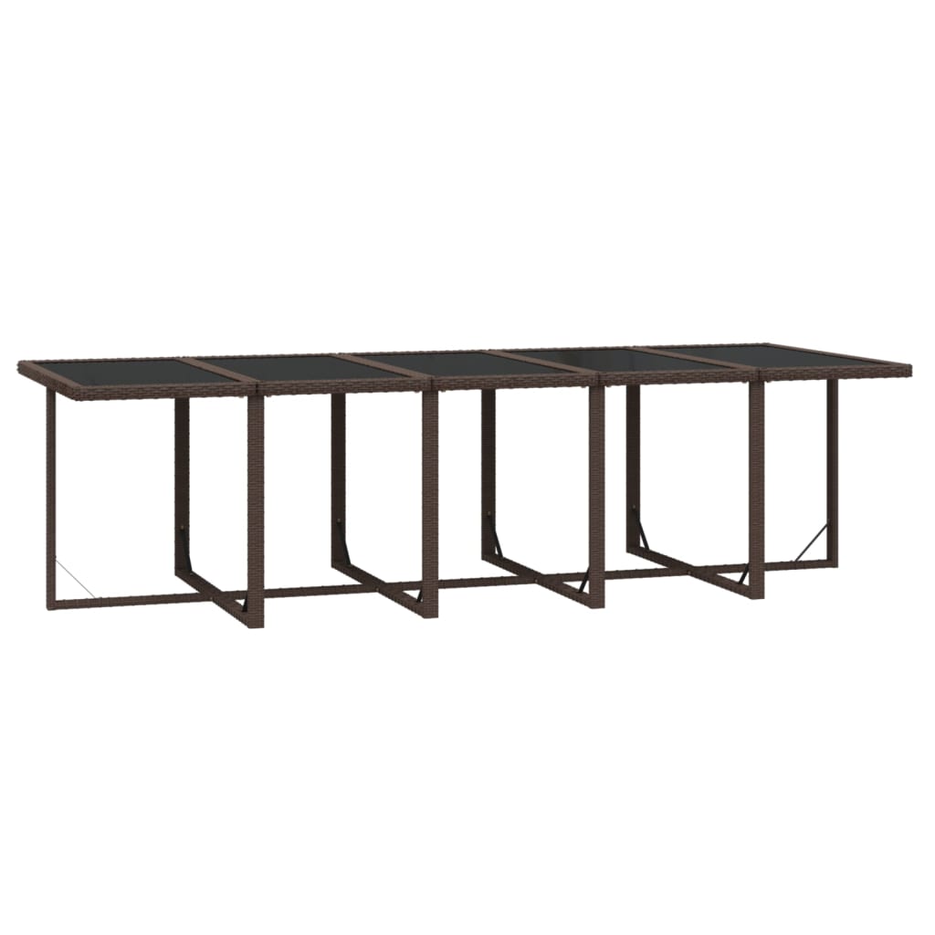 15-Delige Tuinset Met Kussens Poly Rattan Bruin