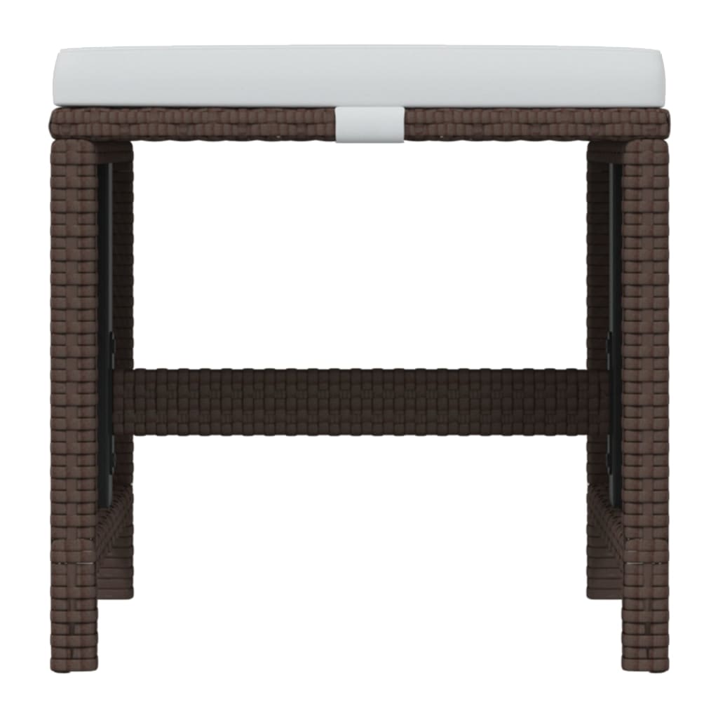21-Delige Tuinset Met Kussens Poly Rattan Bruin