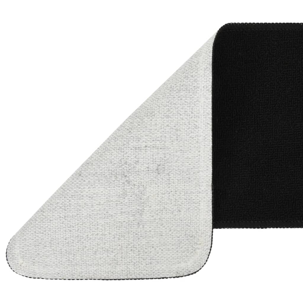 Trapmatten 15 St Anti-Slip Rechthoekig 60X25 Cm Zwart