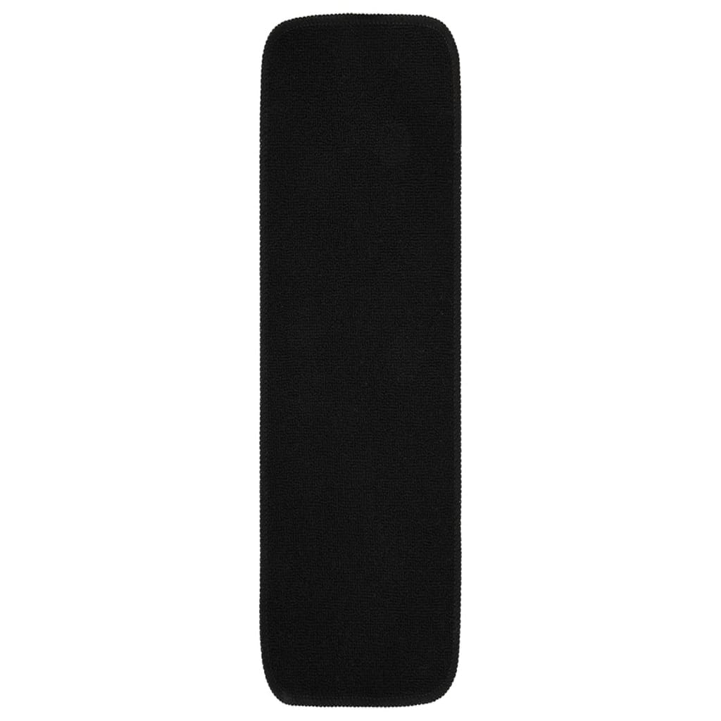 Trapmatten 15 St Anti-Slip Rechthoekig 75X20 Cm Zwart