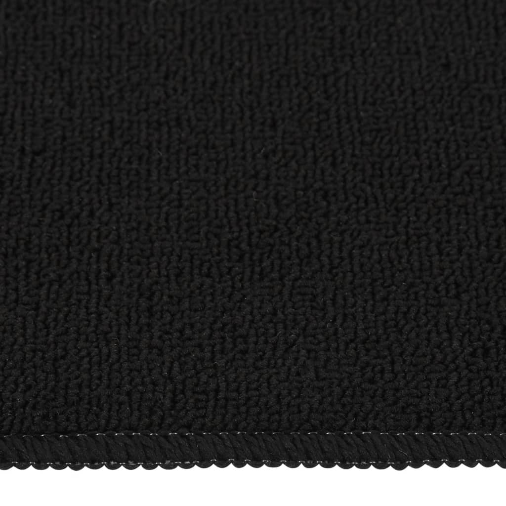 Trapmatten 15 St Anti-Slip Rechthoekig 75X20 Cm Zwart
