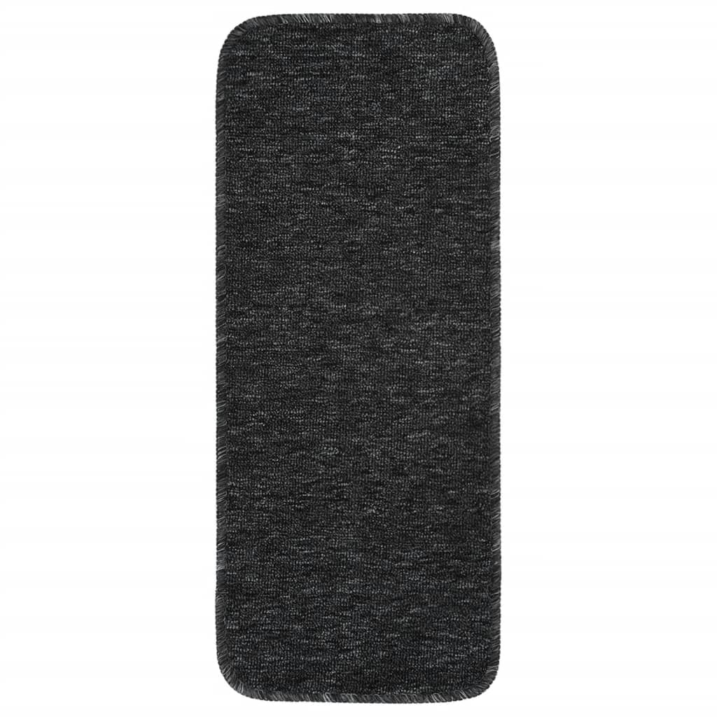 Trapmatten 15 St Anti-Slip Rechthoekig 60X25 Cm Antracietkleur