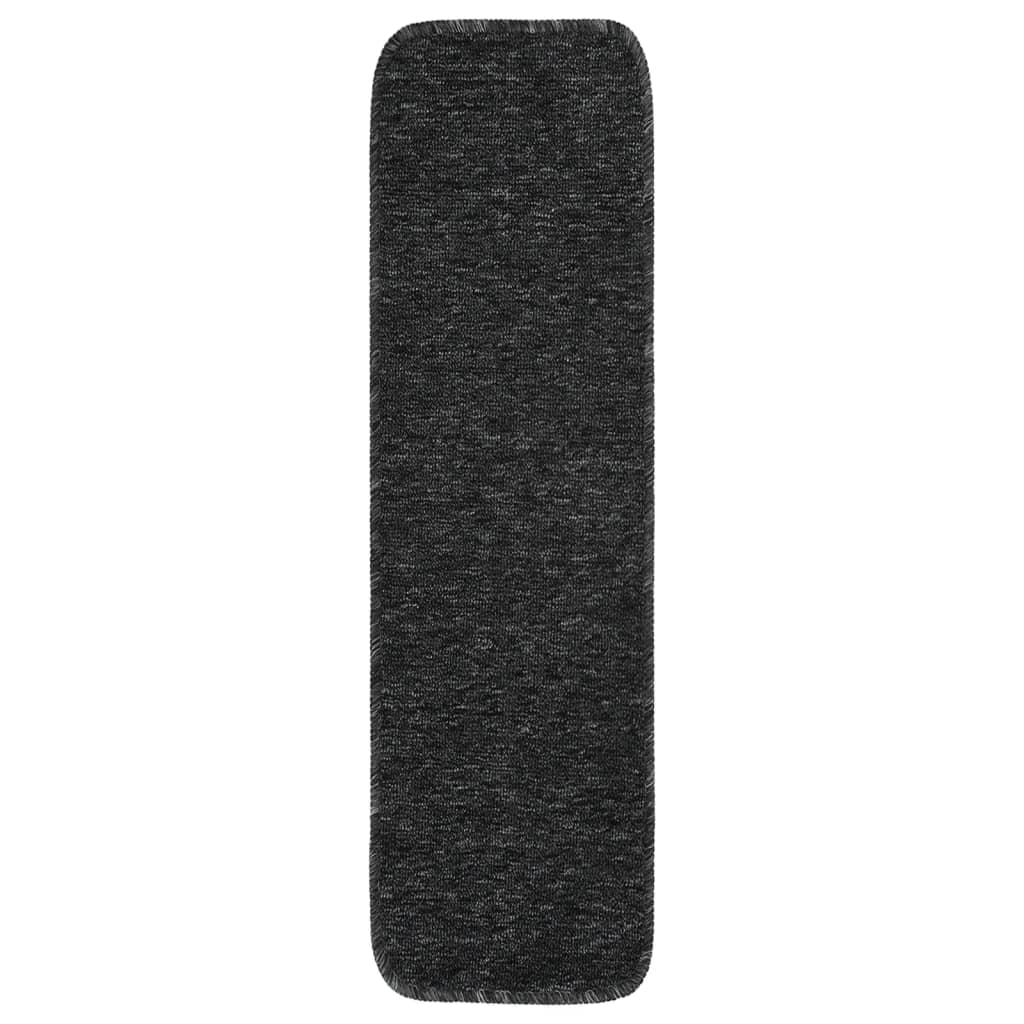 Trapmatten 15 St Anti-Slip Rechthoekig 75X20 Cm Antracietkleur