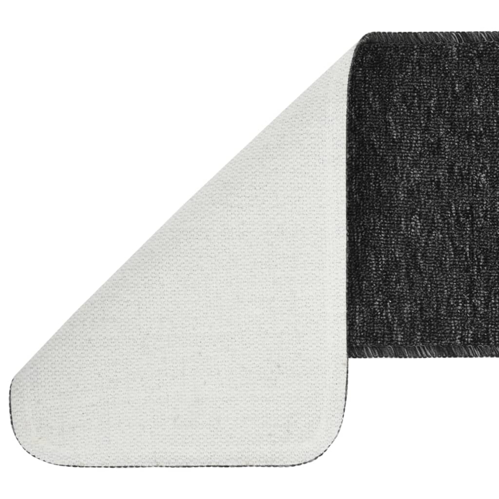 Trapmatten 15 St Anti-Slip Rechthoekig 75X20 Cm Antracietkleur