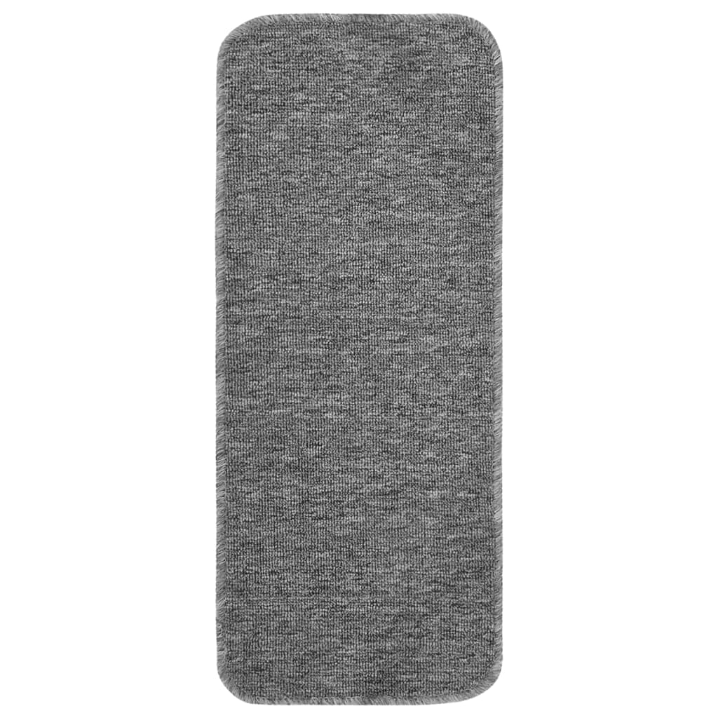 Trapmatten 15 St Anti-Slip Rechthoekig 60X25 Cm Grijs