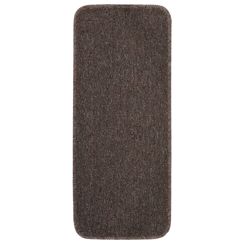 Trapmatten 15 St Anti-Slip Rechthoekig 60X25 Cm Bruin
