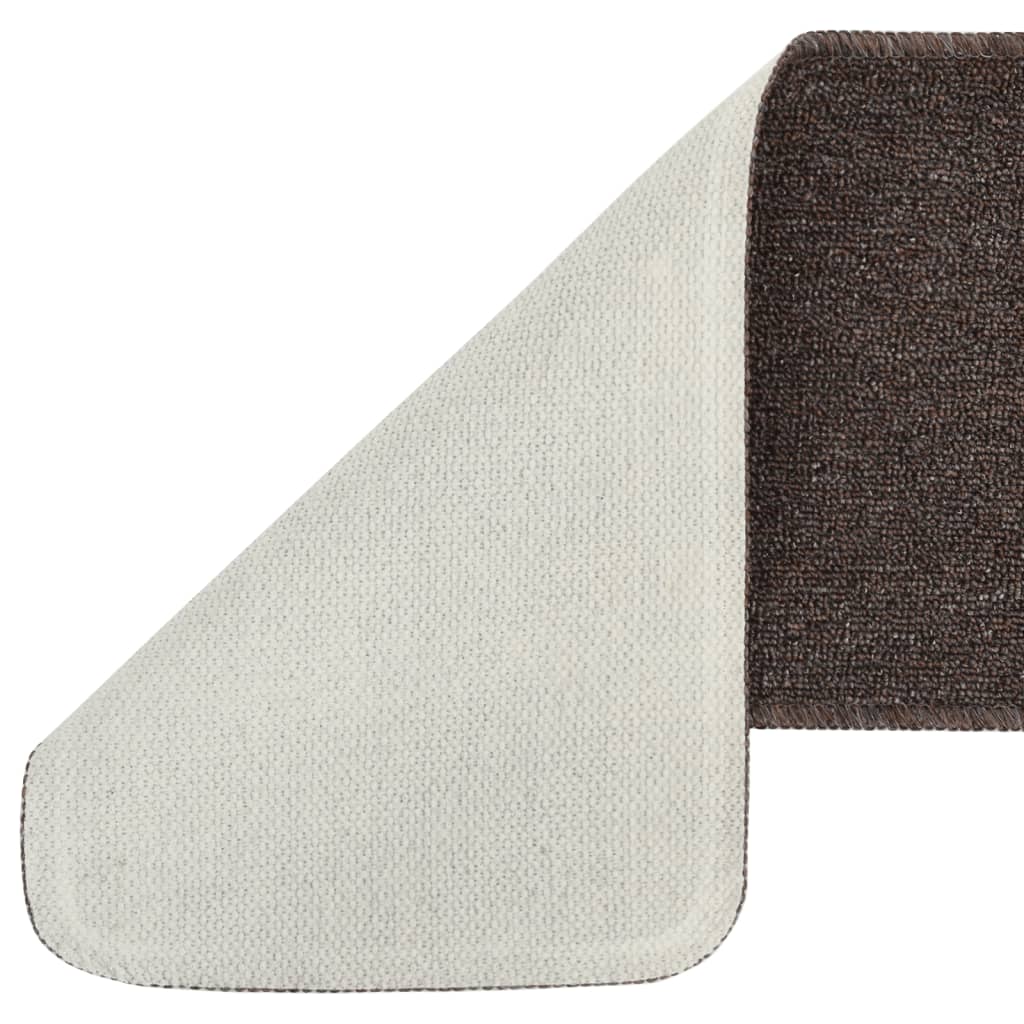 Trapmatten 15 St Anti-Slip Rechthoekig 60X25 Cm Bruin